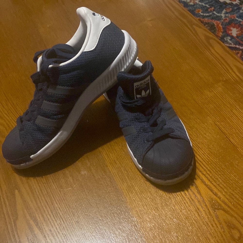 Big Kid's Adidas Superstar Bounce J Navy/Navy/White (BA7787) - 5.0